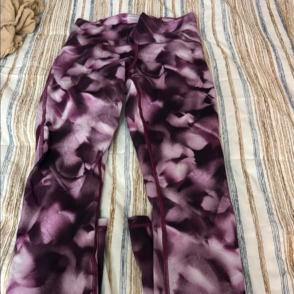 Lululemon EXCELLENT CONDITION BLUSH BLOSSOM ALPINE WHITE 25” 7/8 - Picture 7 of 9